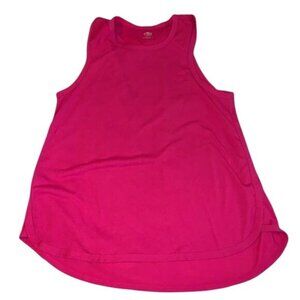 Athletic Works Womens Pink Sleeveless Tank Top L/G 12-14 Lightweight Activewear